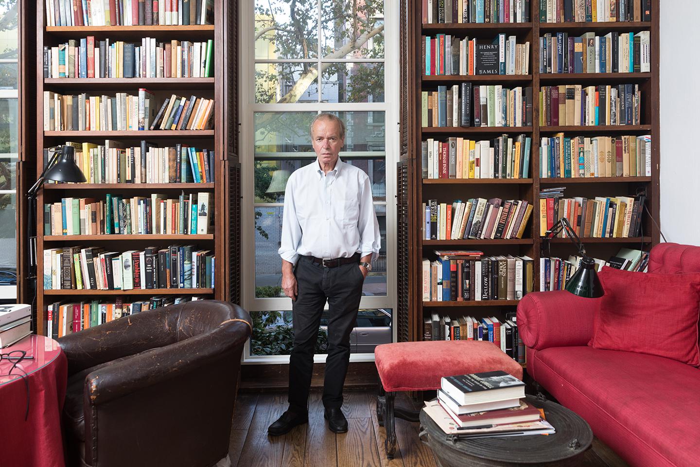 The Booker Prize–winning author in his New York City apartment last September.