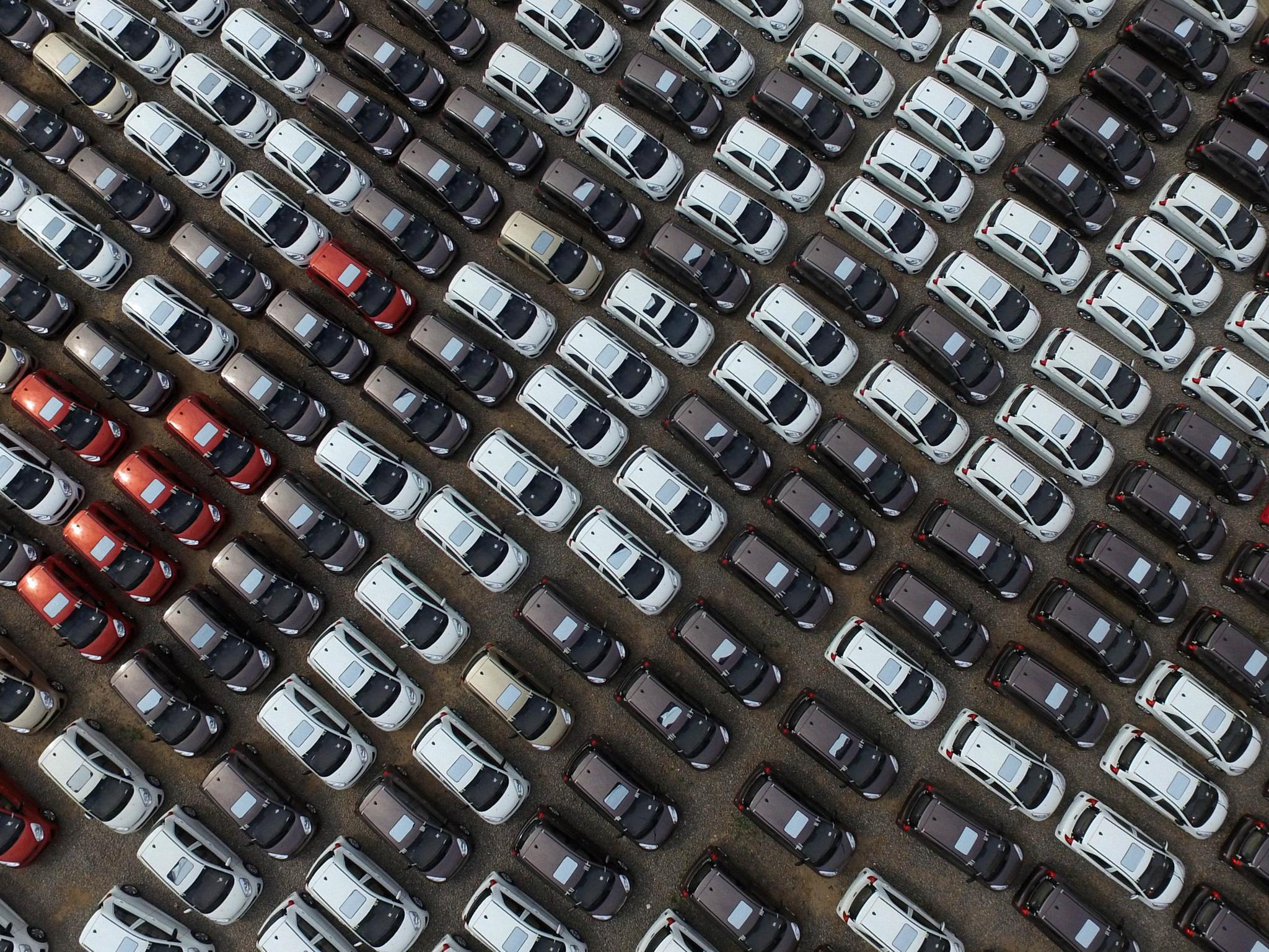 An aerial view of a new energy vehicle manufacturing base in Qinghe County on April 27, 2016 in Xingtai, Hebei province, China. China is targeting 35 million vehicle sales by 2025 and wants new energy vehicles to make up at least one-fifth of that total.