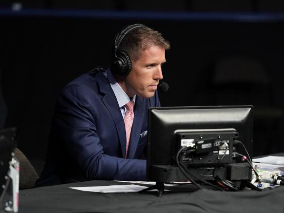 Brendan Fitzgerald at ringside in Jacksonville, Florida (Zuffa LLC via Getty Images)