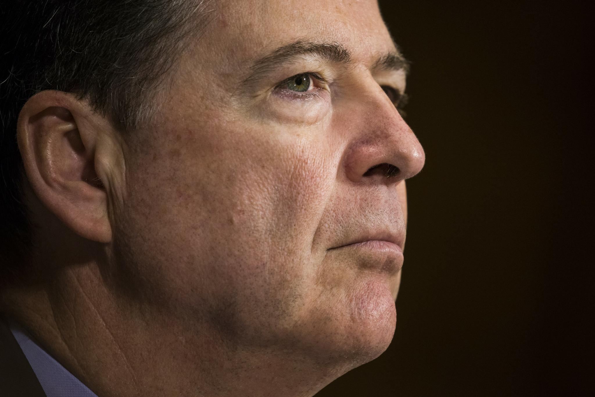 FBI Director James Comey testifies before the Senate Judiciary Committee at the U.S. Capitol in Washington, D.C. on May 3.