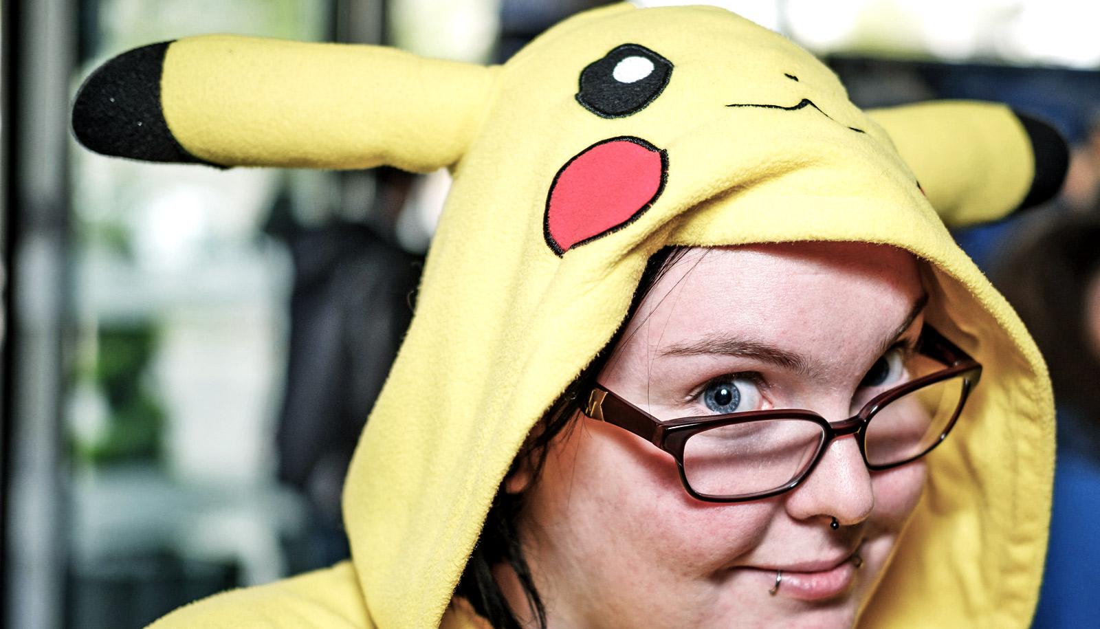 person in Pokemon costume