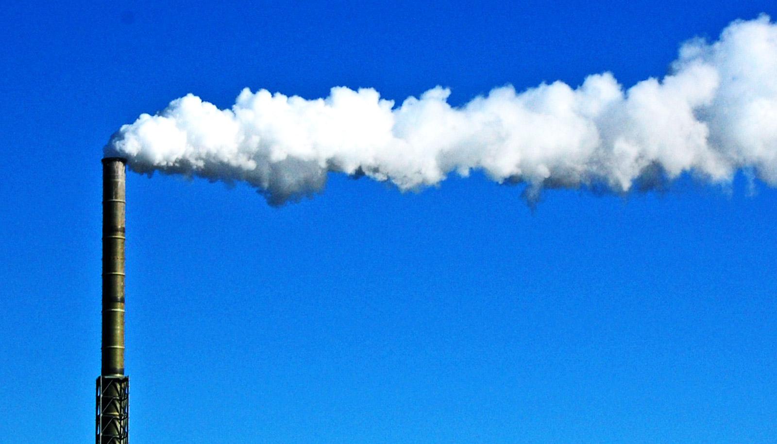 smoke stack (co2 emissions concept)