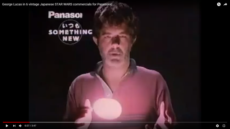 George Lucas in 6 vintage Japanese STAR WARS commercials for Panasonic