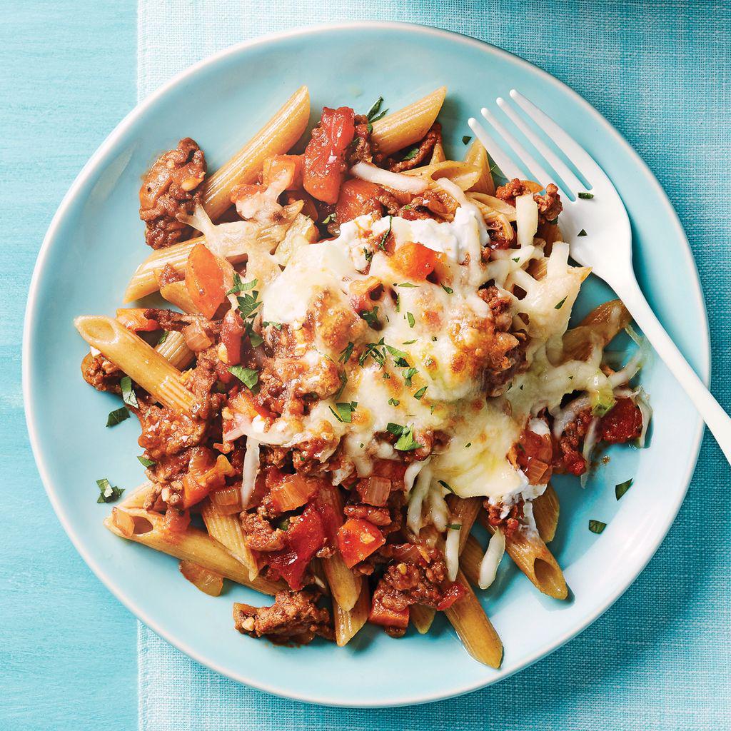 Whole Grain Penne Bolognese Bake_89