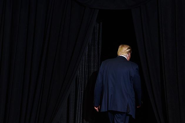 President Donald Trump in Huntington, West Virginia, on Aug. 3 (Justin Merriman/Getty Images)