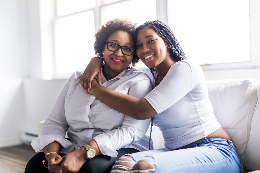 Mother and teen daughter