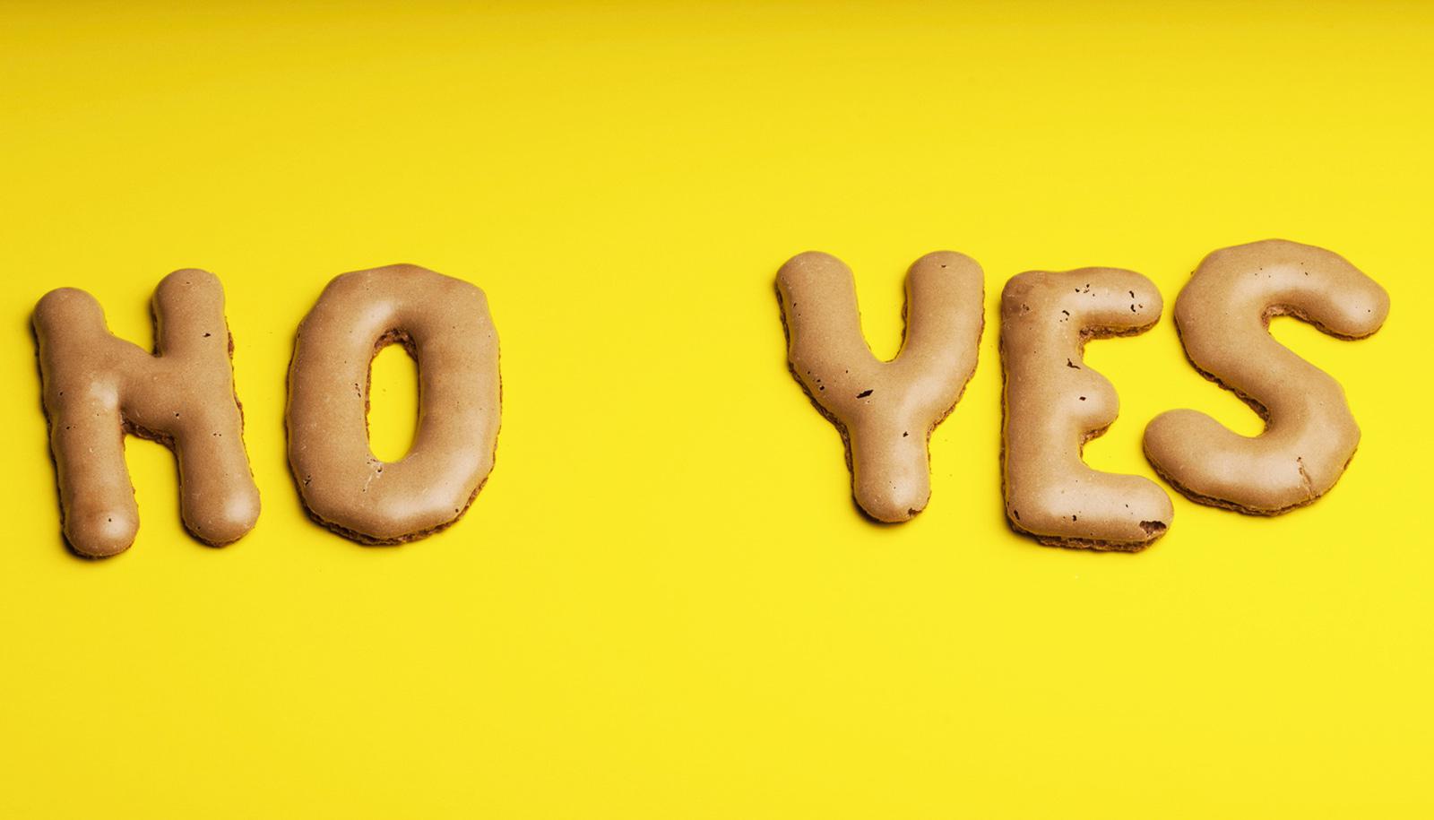 no yes cookies on yellow - gluten-free weight loss