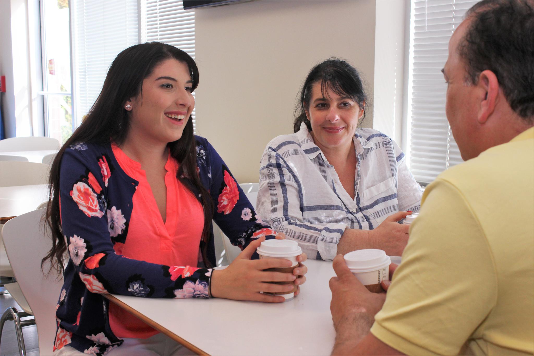 Trump's win has mobilized young first-time politicians like Hannah Risheq, left, against him.