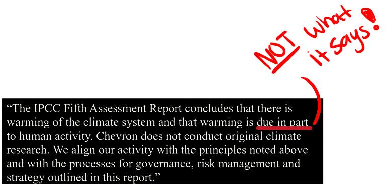 Excerpt from Chevron Corporation accessed October 15, 2018