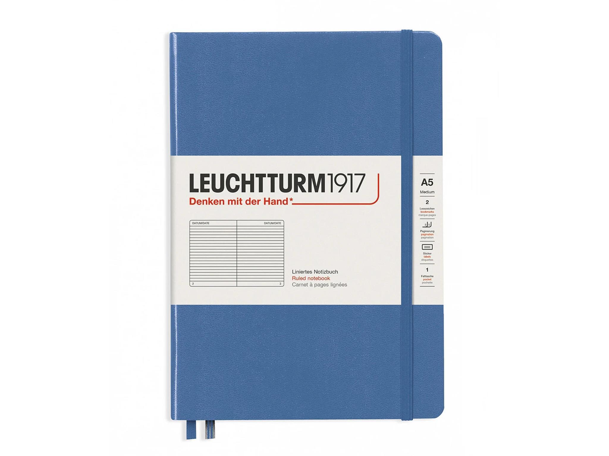 Jot down goals, musings, doodles and notes to help express how you’re feelingLeuchtturm