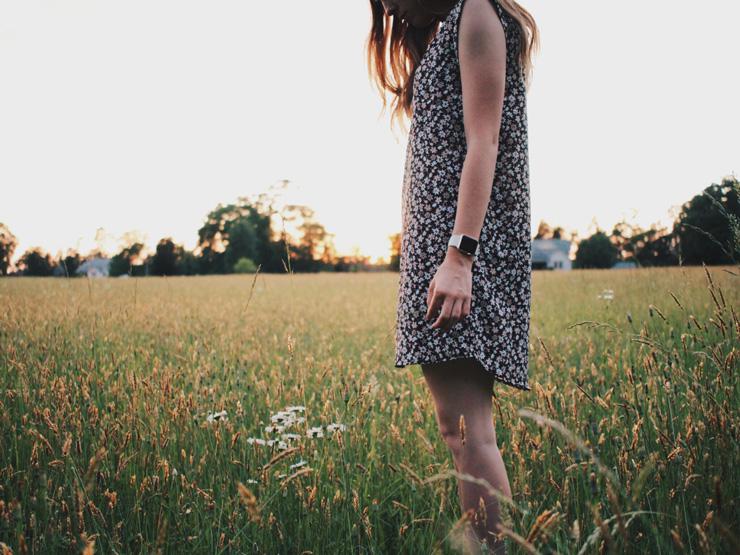 Truth telling, photograph of woman standing by Madison Bersuch