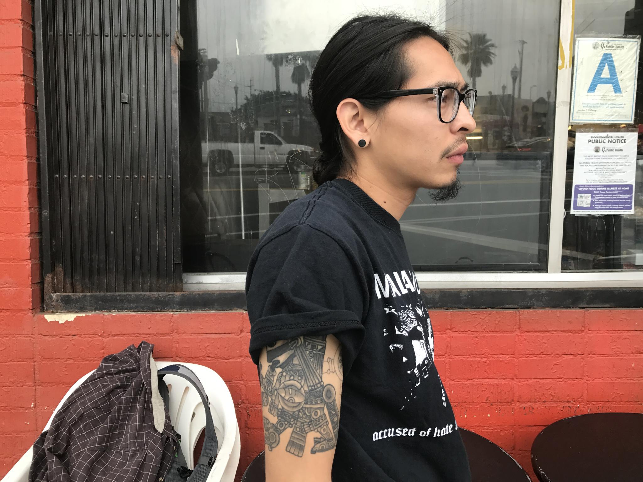 Angel Luna, an activist with Defend Boyle Heights.