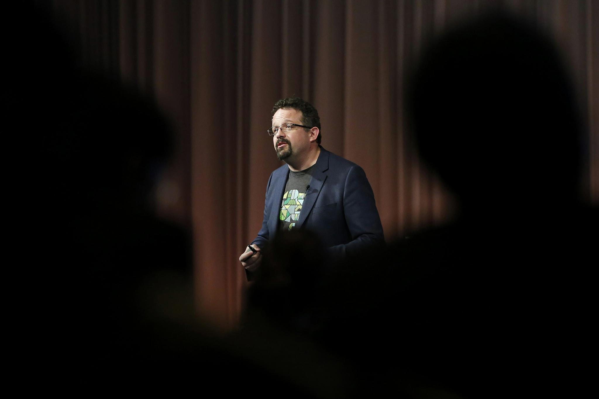 Phil Libin speaks at the 16th Nikkei Global Management Forum in Tokyo, Japan, on November 11, 2014.