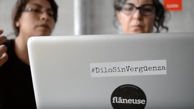 Captura de pantalla del video de presentación del proyecto "Editatona sobre #MujeresEscritoras" que se llevó a cabo en México.